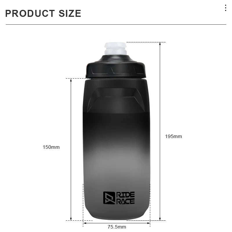620ml Bicycle Water Bottle Black