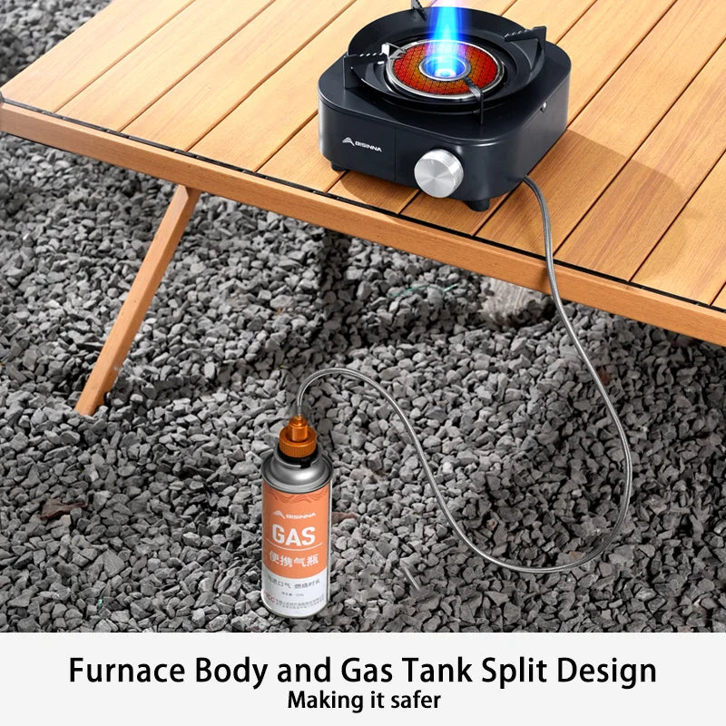 4000W High-Power Infrared Gas Stove Dark Blue