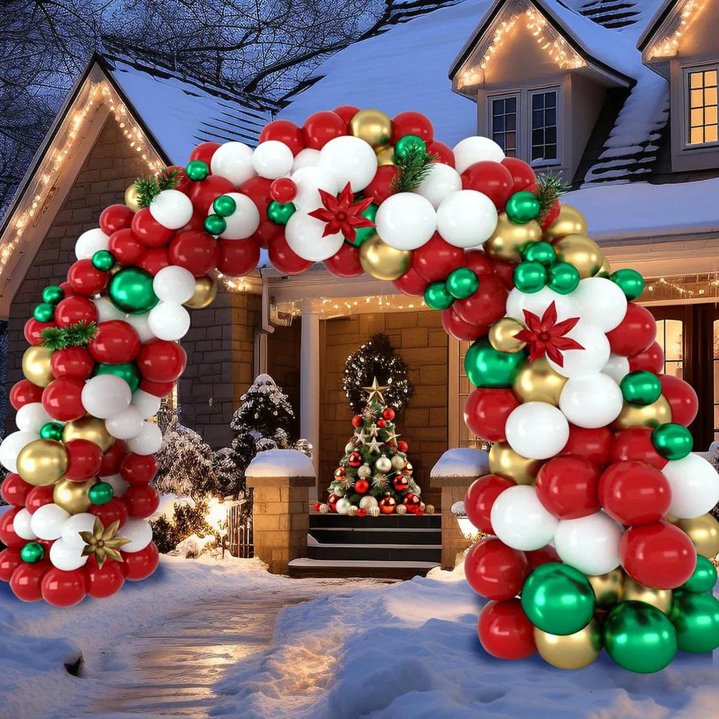 Christmas Balloon Garland Arch Kit (153 Pcs)
