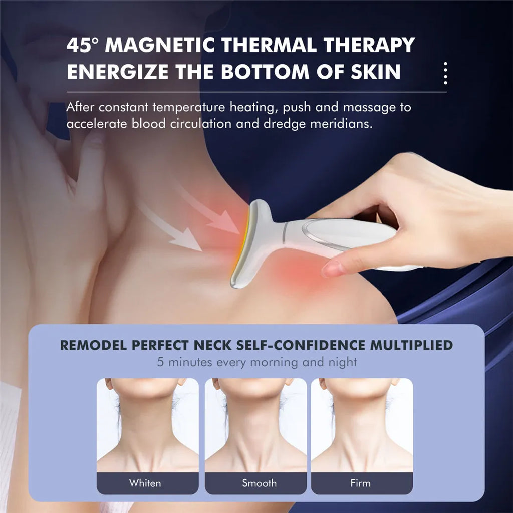 Ultrasonic Skin Scrubber, EMS Massager, LED Light Therapy Beauty - Illuminate, Lift, and Rejuvenate Your Skin