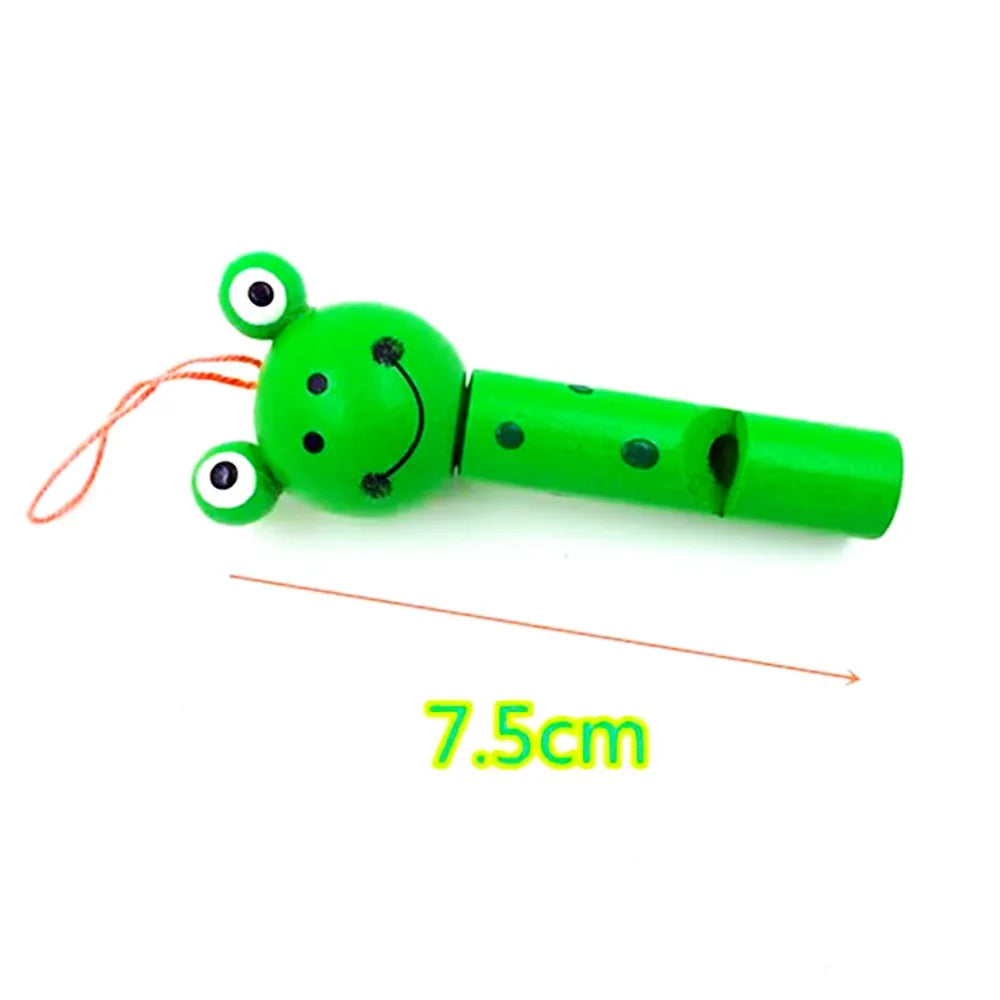 Wooden Mini Cute Animal Whistle Toys