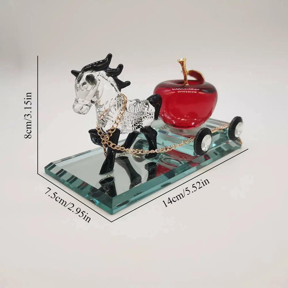 Crystal Perfume Seat Car Decoration Horse