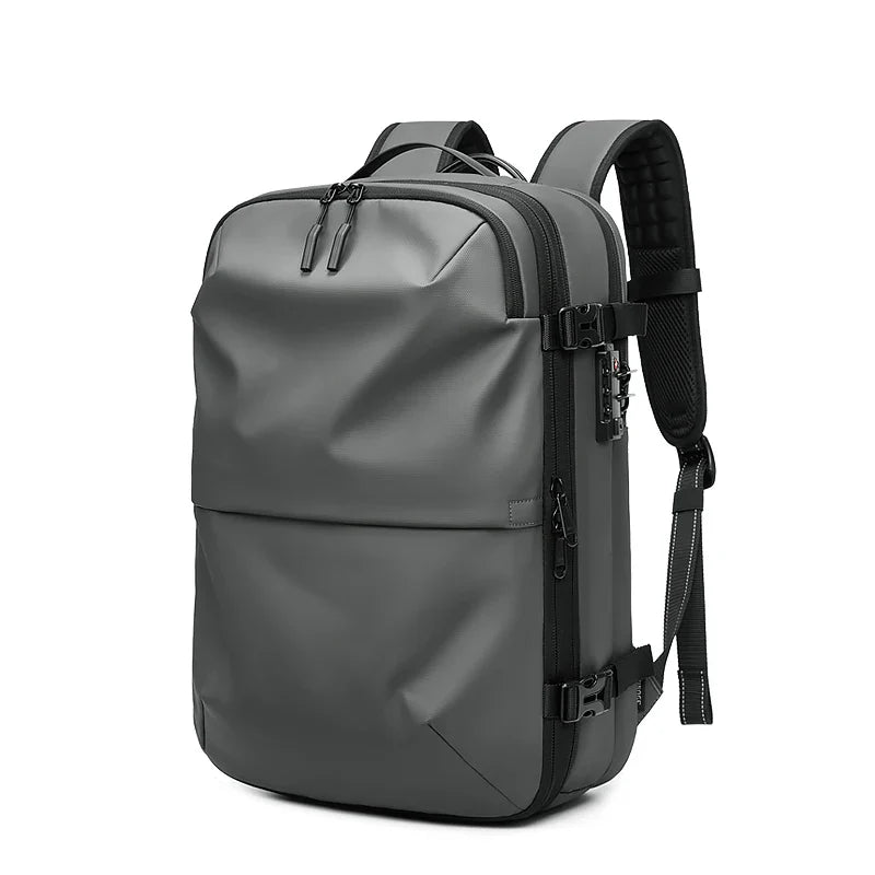 Expandable Laptop Backpack Grey