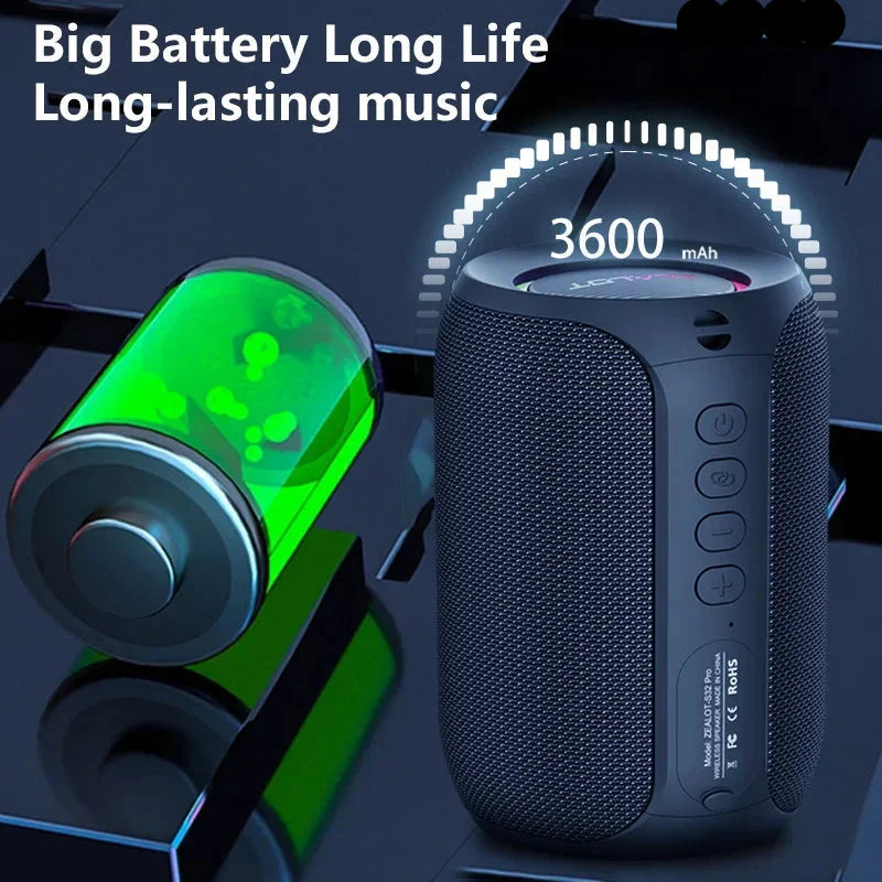 Bluetooth Wireless Subwoofer Speaker Blue