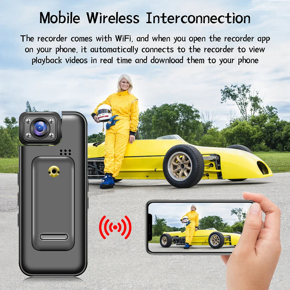 WiFi Mini Body Camera Black