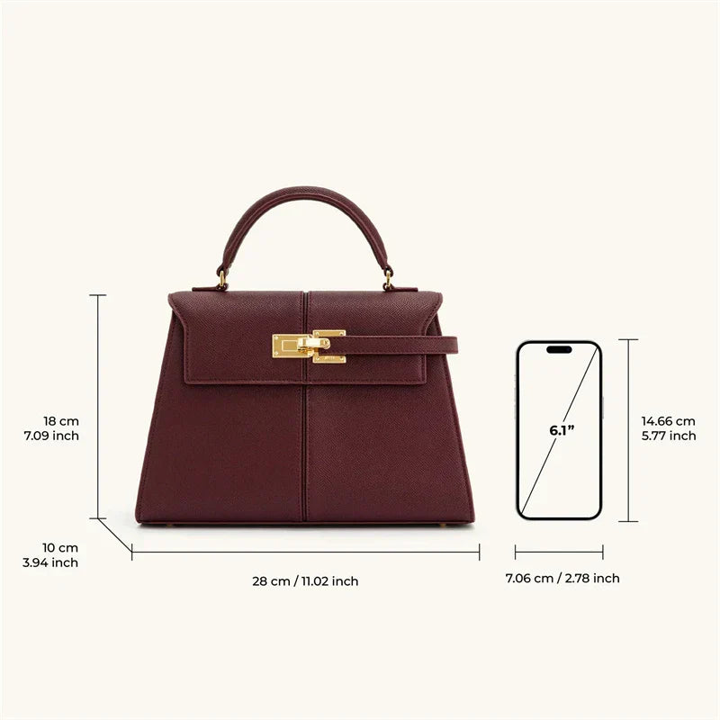 Womens Handbag Crossbody Bag (Wine Red)