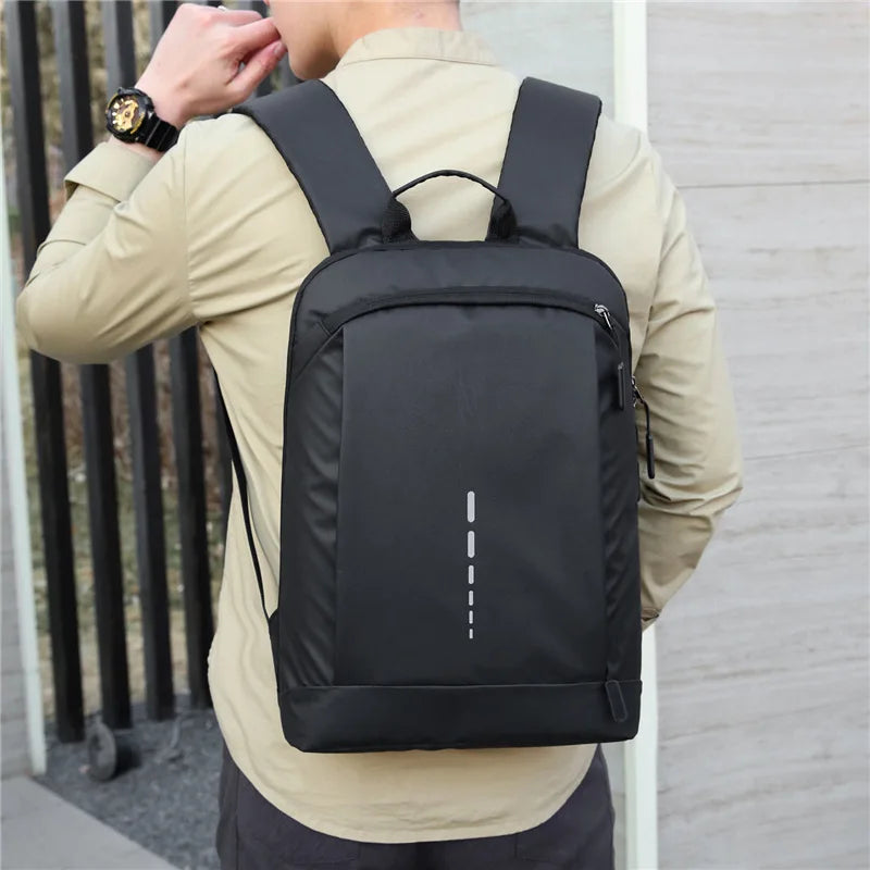 Lightweight Waterproof Laptop Backpack Black