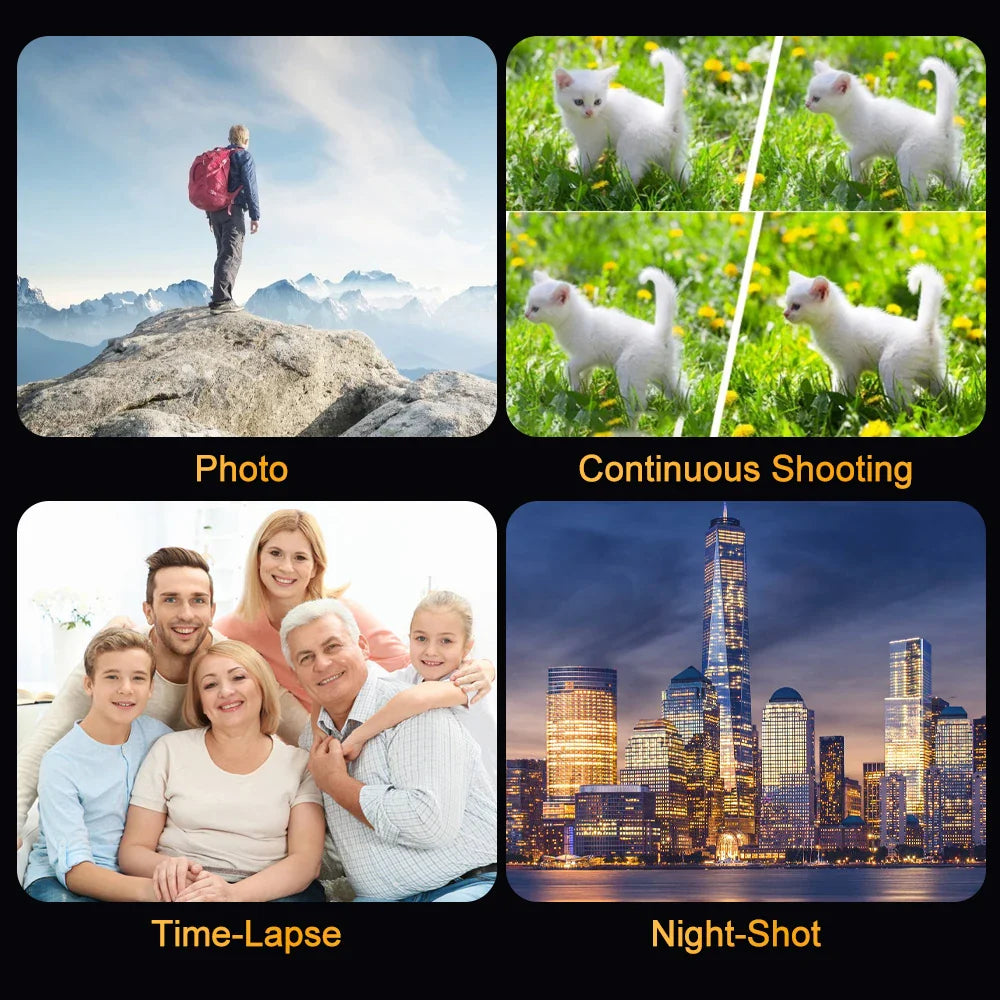 Digital Camera 3.0 Rotatable Screen Black