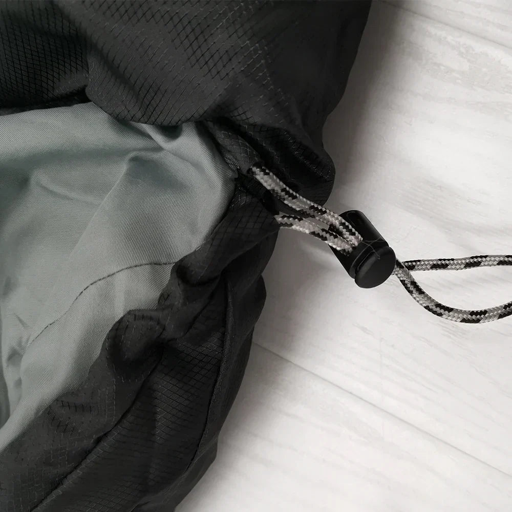 4-Season Camping Sleeping Bag Warm Cotton Mummy Envelope Black