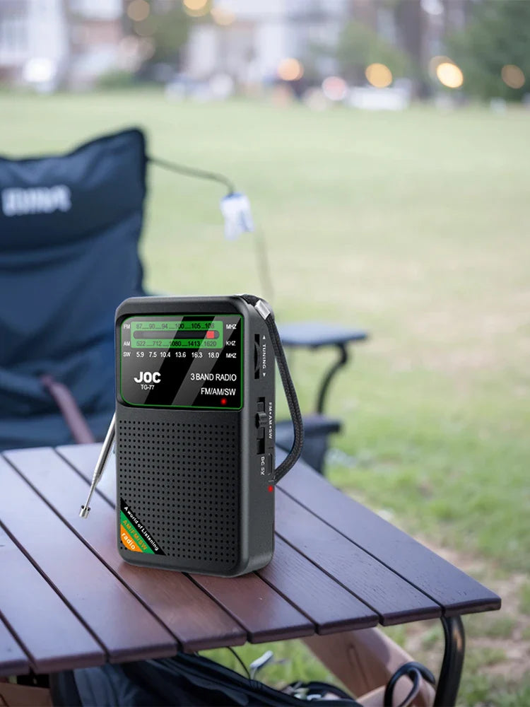 Portable Radio with HD Display Black