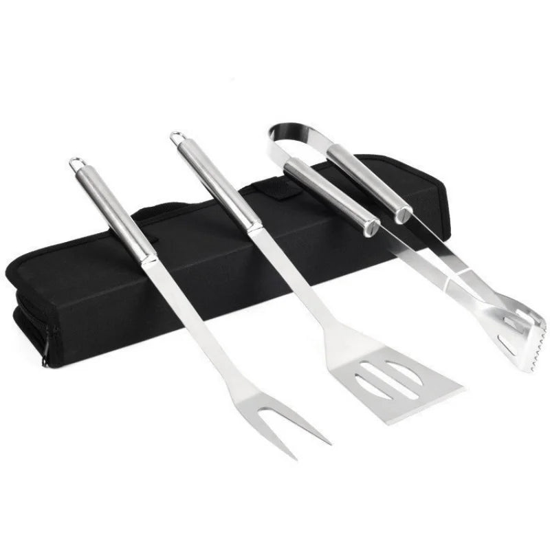 Stainless Steel BBQ Tools Set Silver