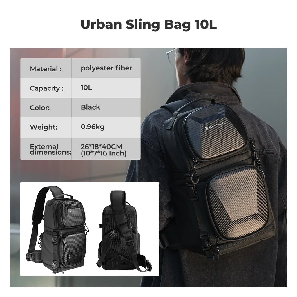 10L Hardshell Camera Sling Bag Grey