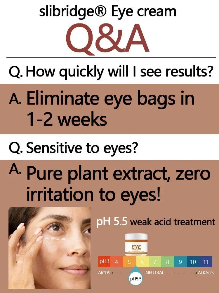 Anti-Wrinkle Eye Cream - Bags, Puffiness, Dark Circles, Fine Lines, Moisturizing, Whitening