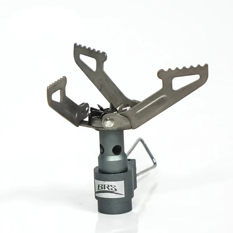 Ultralight Titanium Camping Stove 2700W Portable Gas Burner Grey