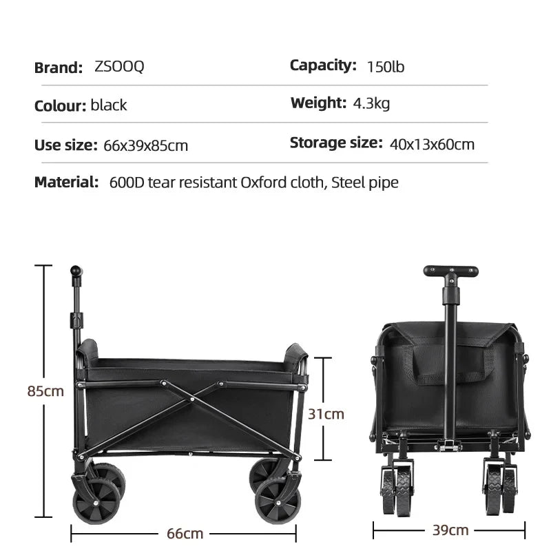 Foldable Utility Wagon Cart