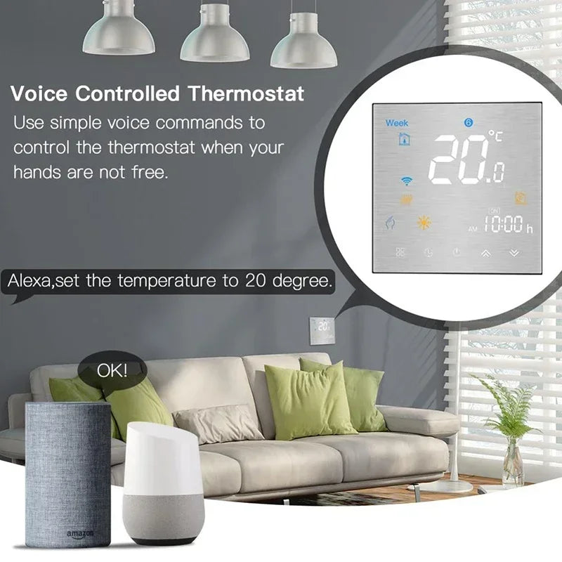 Smart WiFi & ZigBee Thermostat – Temperature Controller for Electric Floor Heating & Water/Gas Boilers