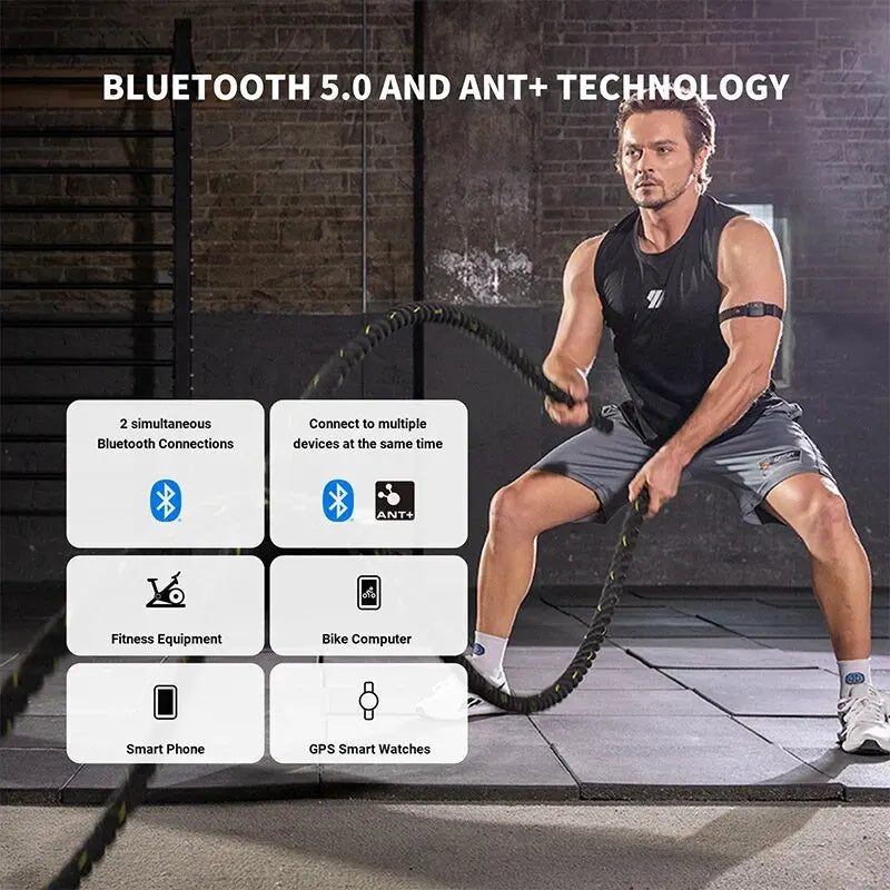 Fitness Heart Rate Sensor Armband for Cycling & Workouts