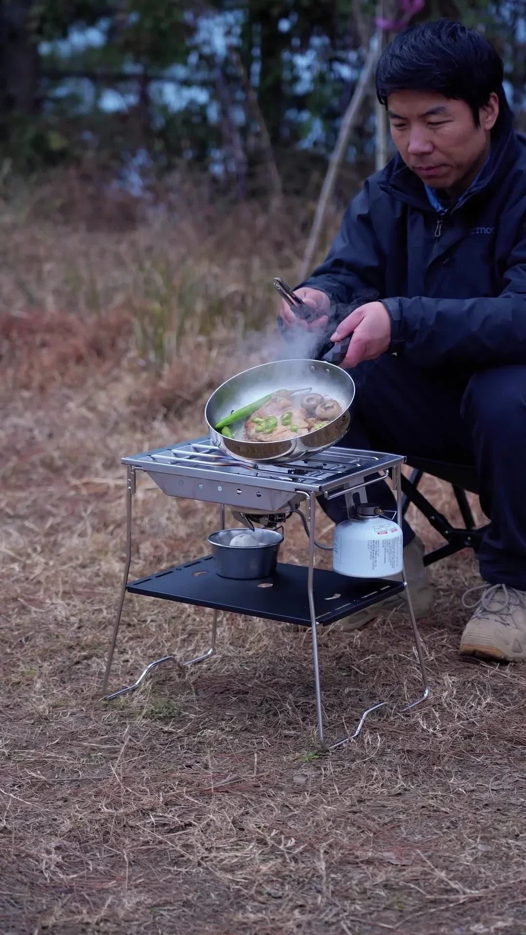 Windproof Furnace Plate Frame Camping Silver
