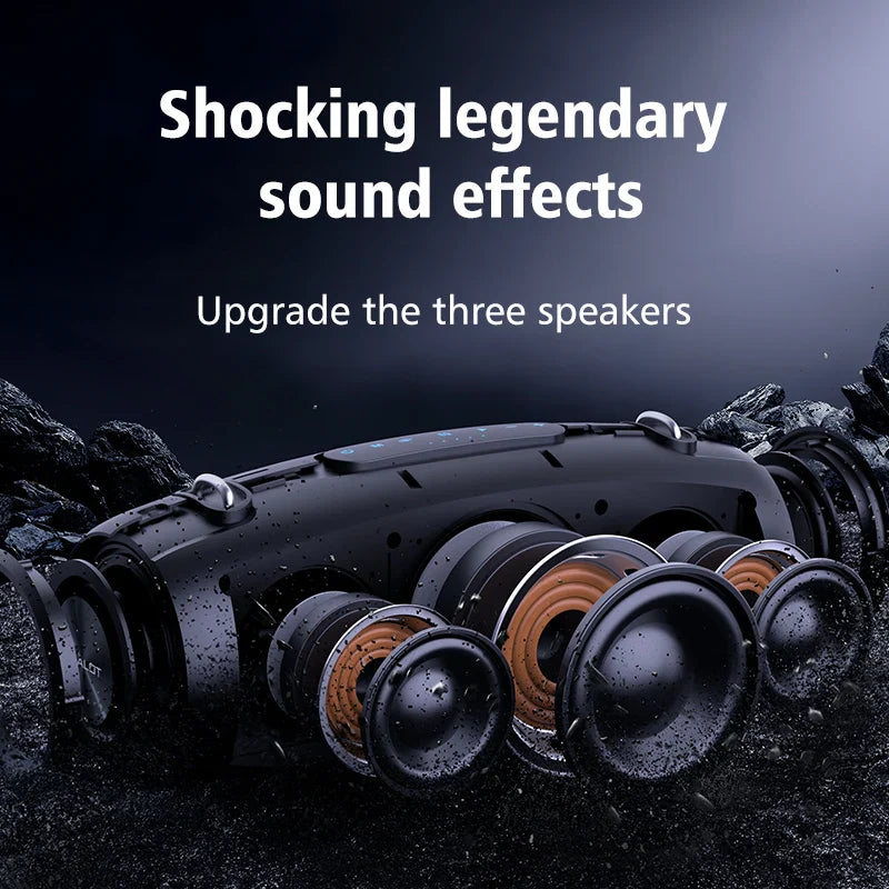 Bluetooth Speaker with Shoulder Strap Black