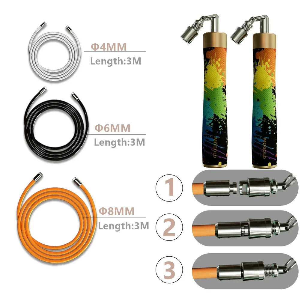 Creative Graffiti Adjustable Jump Rope for Gym & CrossFit