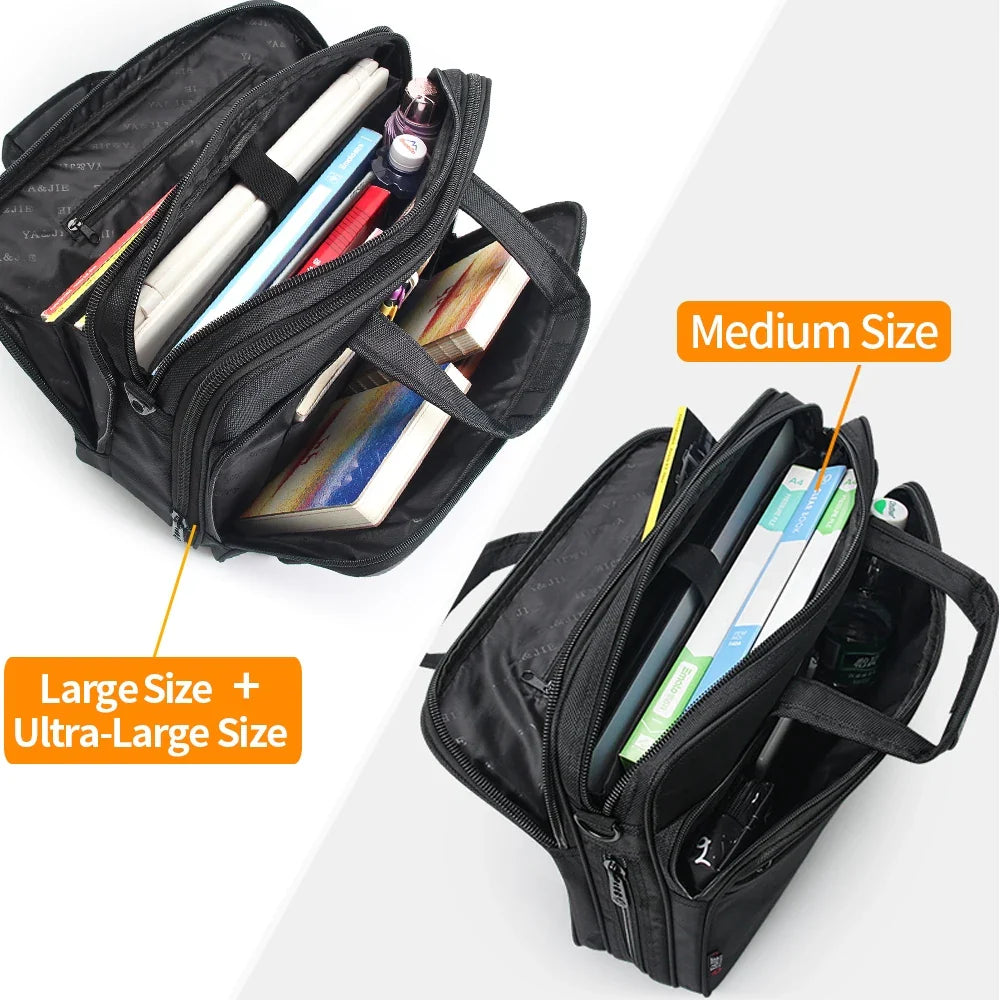 Large Capacity Laptop Briefcase Messenger Bag