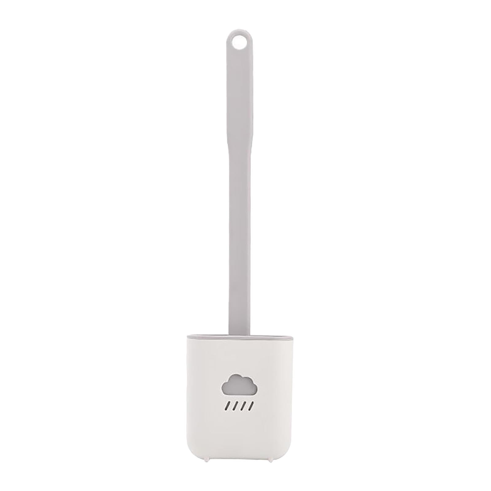 Household cleaning expert silicone wall-mounted toilet brush creative cleaning brush set soft plastic brush long handle brush