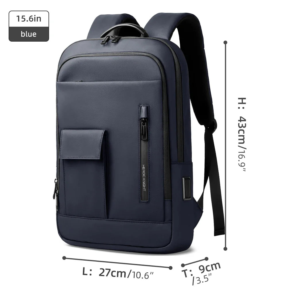 15.6 Laptop Backpack with Dual Charging Ports Blue