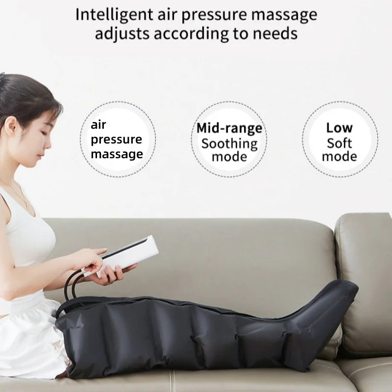 Electric Air Pressure Leg Massager Black