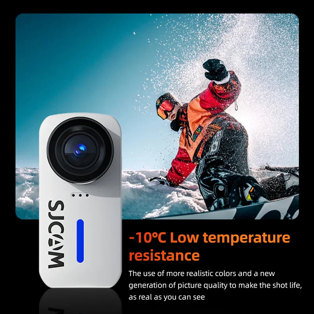 4K Action Camera with 6-Axis Gyro Stabilization White