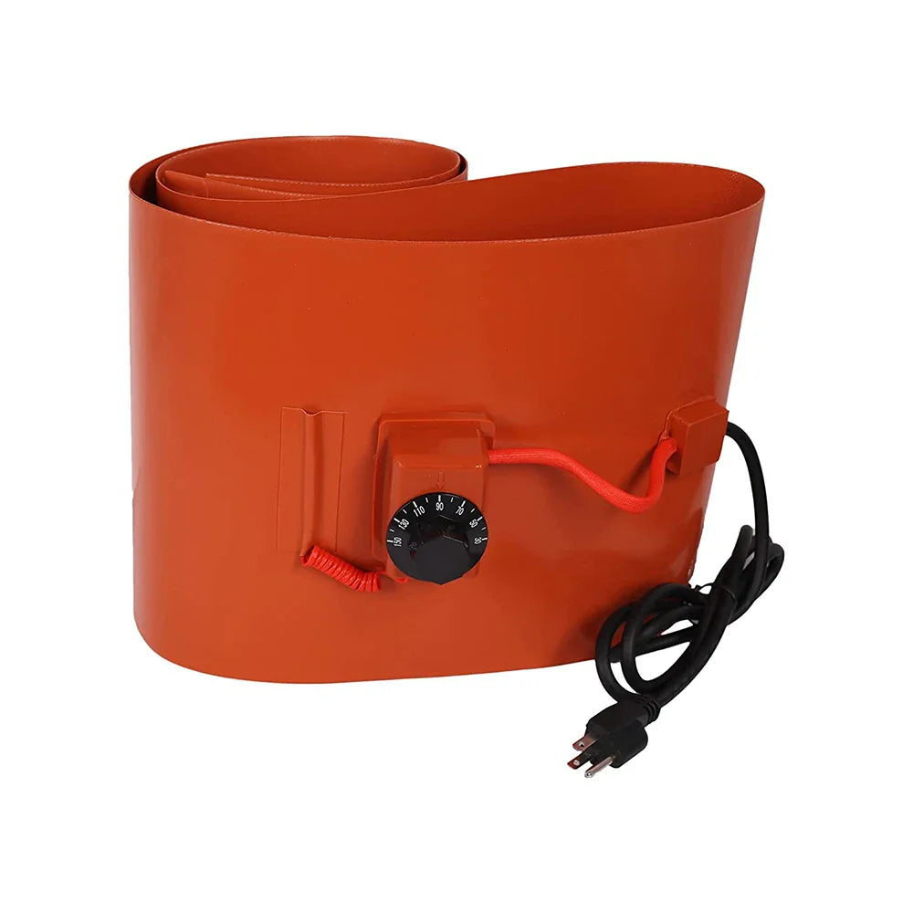 Silicone Rubber Heating Belt – Electric Drum & Tank Heater with Adjustable Thermostat