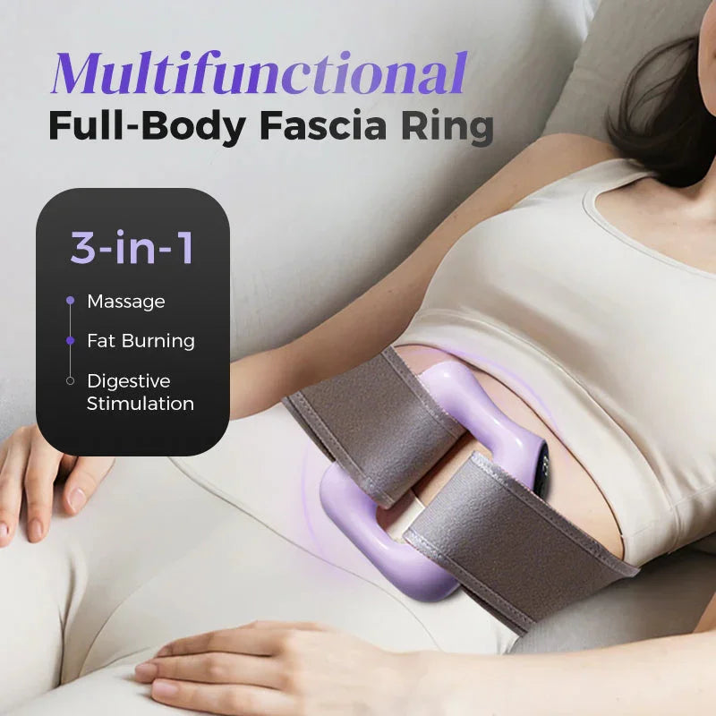 Multifunctional Fascia Massage Ring with Belt Purple