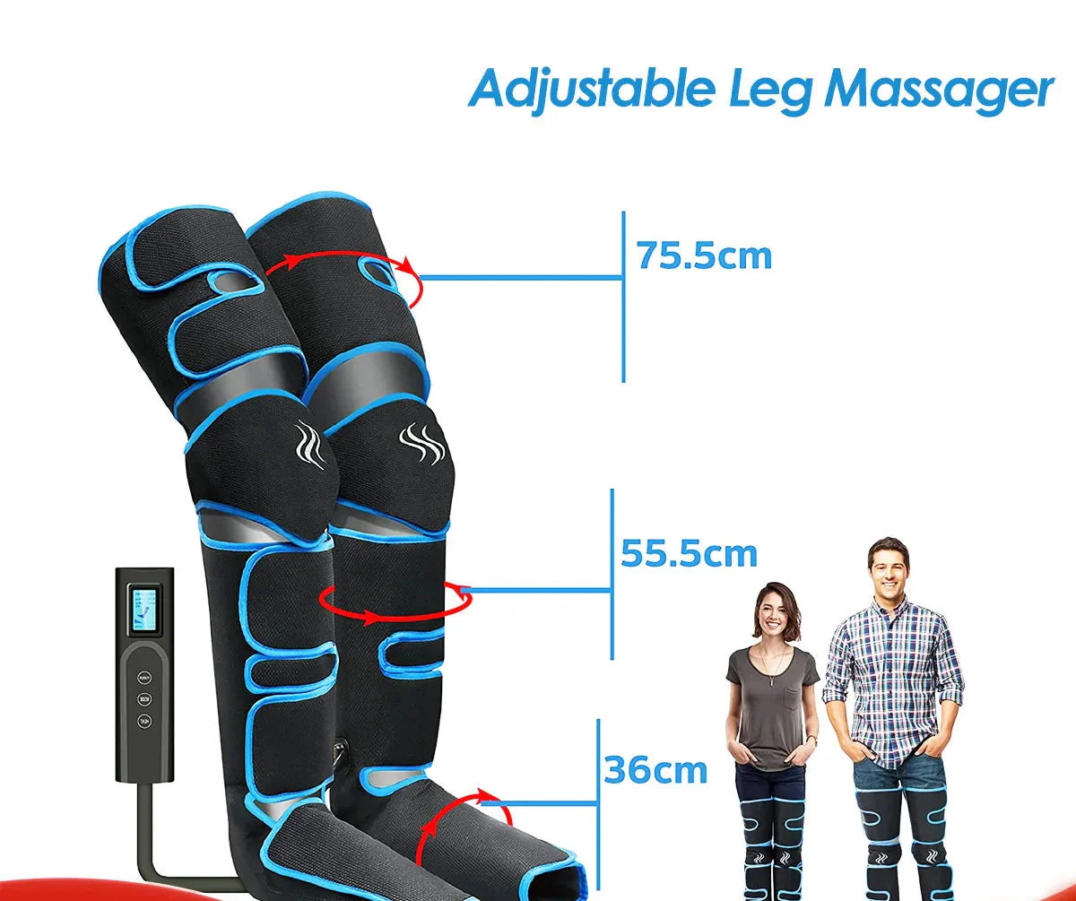 Foot Leg Air Pressure Massager Black