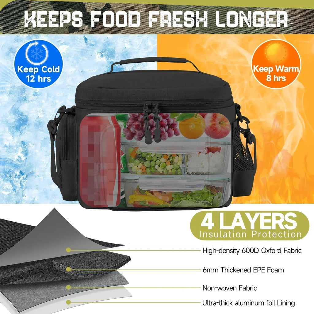 Tactical Thermal Cooler Bag: Military-Grade, Heavy Duty, Leakproof, Insulated, Durable
