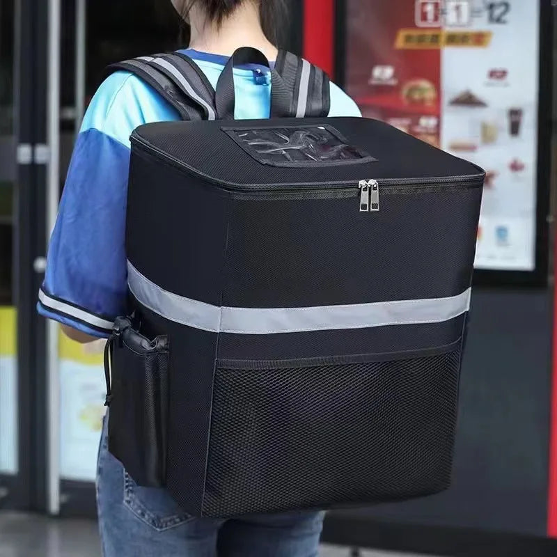 35L Camping Backpack Cooler Bag Black