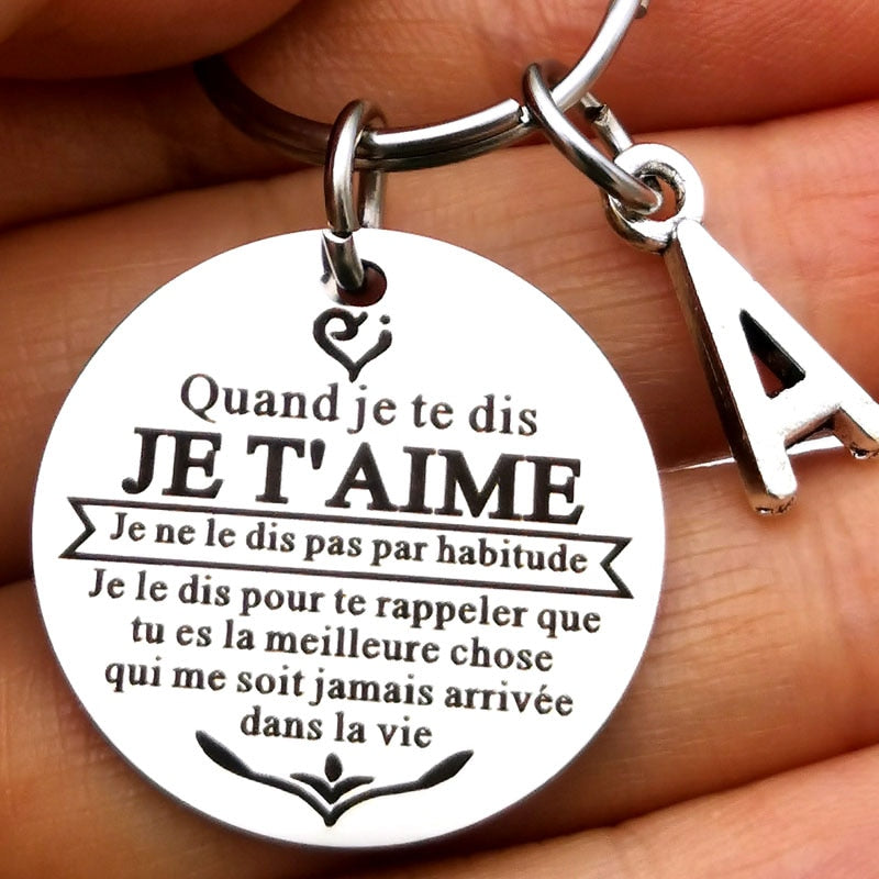 Anniversary Keychain for Wife Husband Couple Valentines Day Christmas Birthday Wedding Gifts for Boyfriend Girlfriend