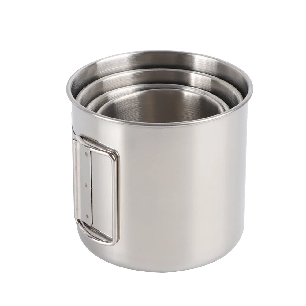 Portable Carabiner Mug with Foldable Handle