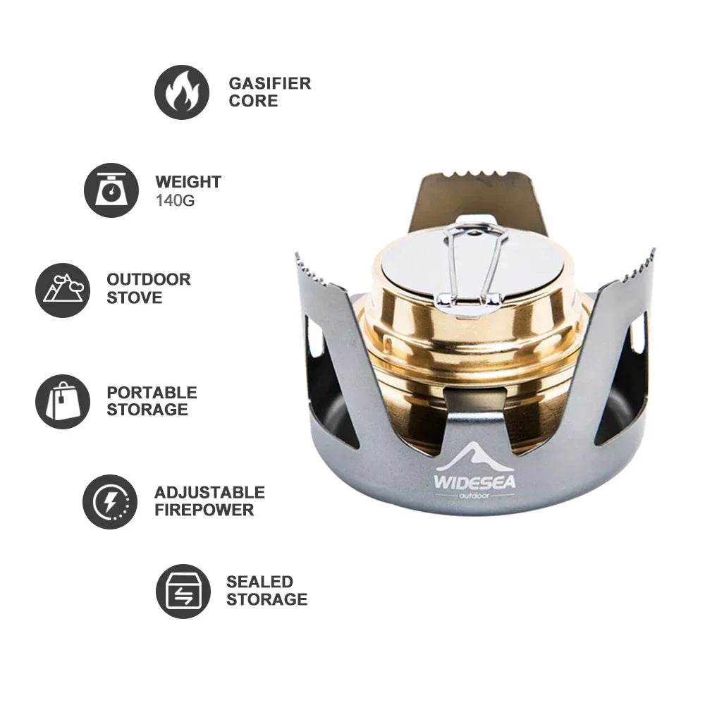 High-Quality Portable Alcohol Stove Grey