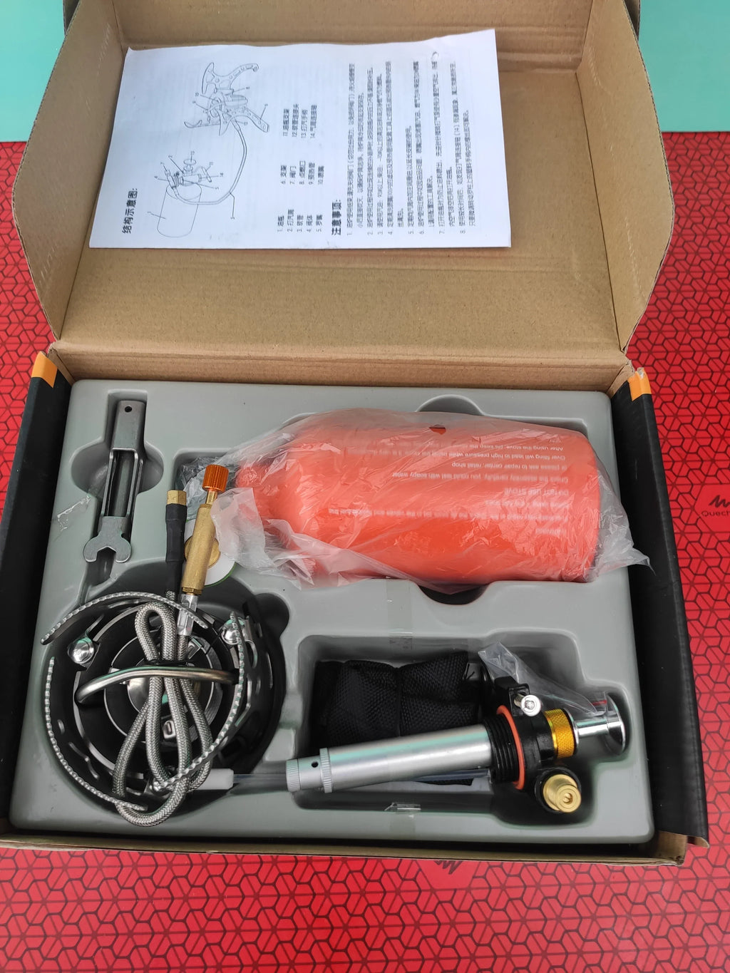 Gasoline Multi-Oil Camping Stove Silver