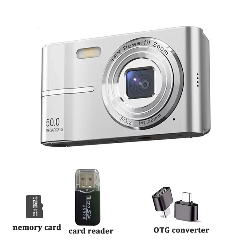 Digital Camera HD Video Recorder Silver