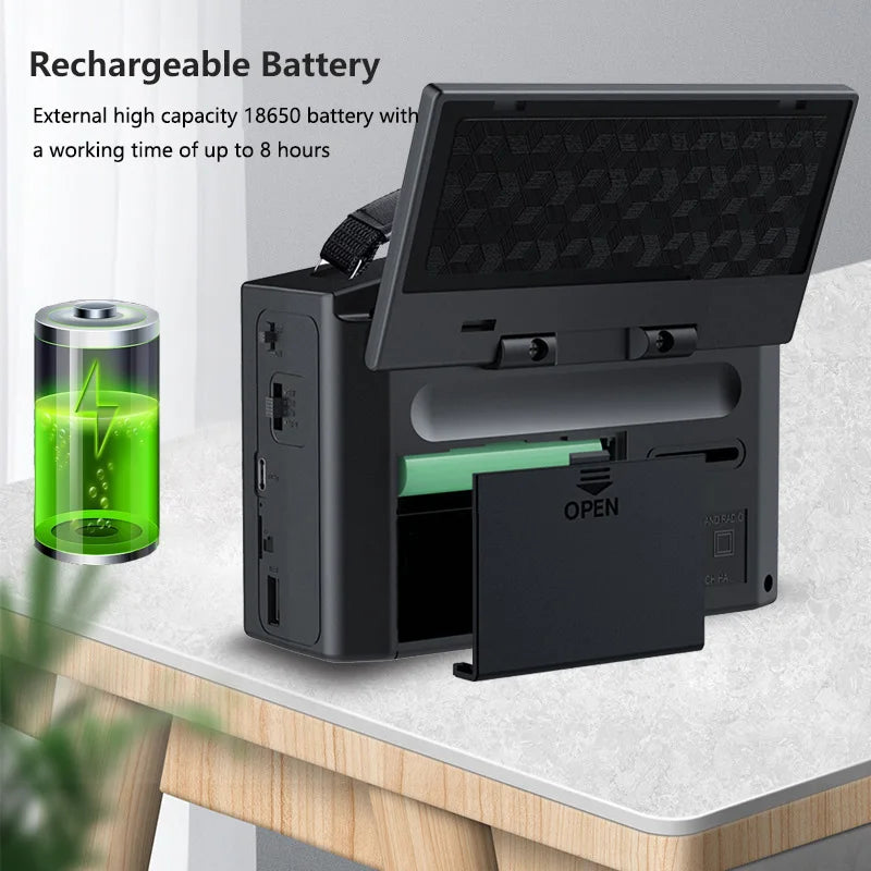 Rechargeable High-Sensitivity Radio Black