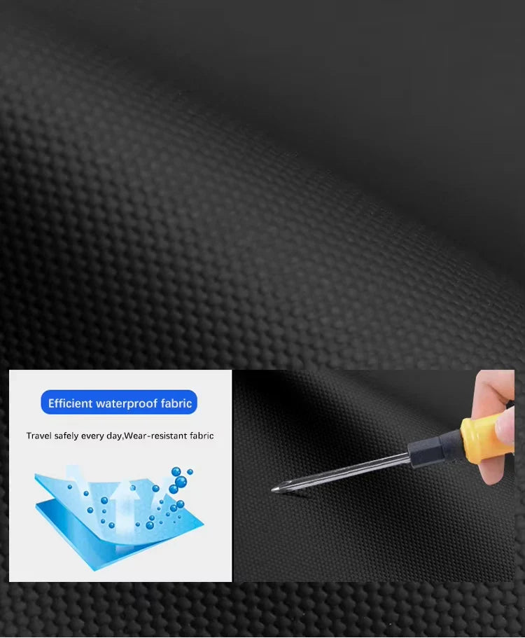 Leather Laptop Backpack Black