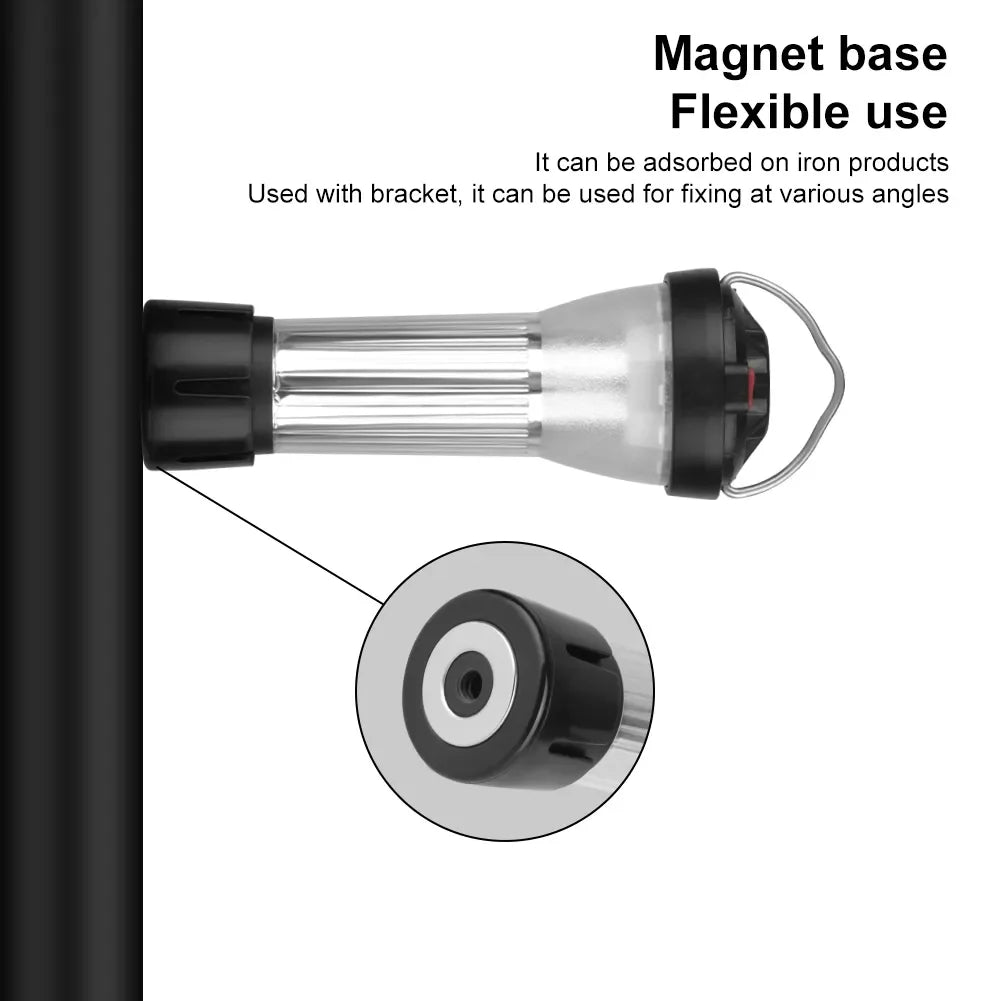 Camping Lantern With Magnetic USB Rechargeable