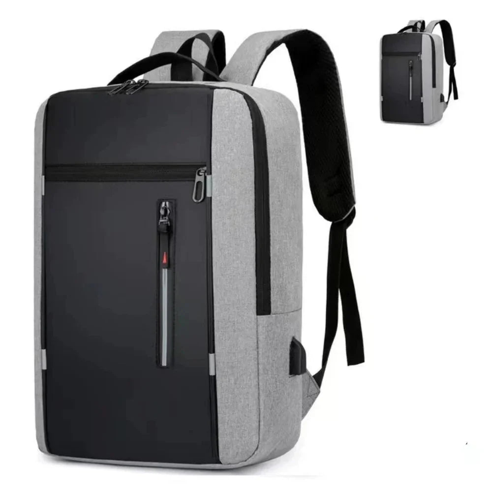 Waterproof Oxford Laptop Backpack Gray