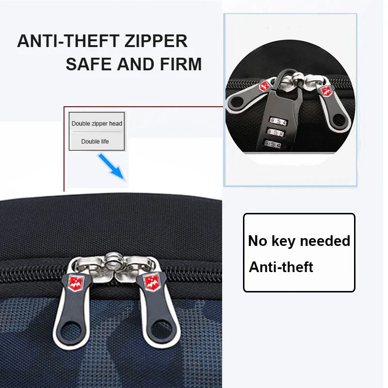 Waterproof Anti-Theft 17-Inch Laptop Travel Backpack
