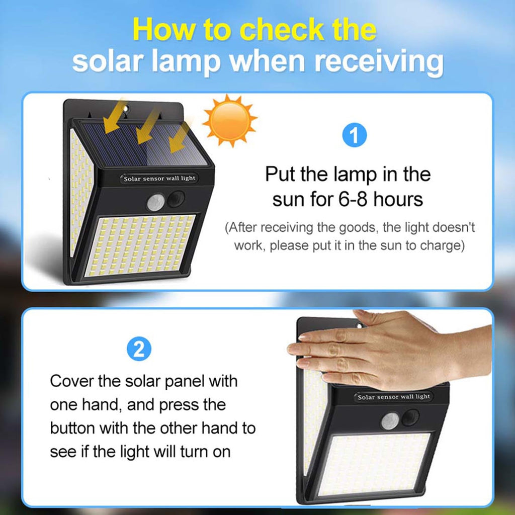 3Mode Waterproof 230 LED Solar Motion Sensor Lights