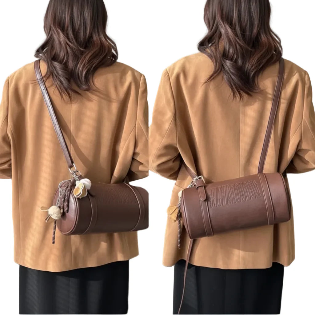Cylinder Shoulder Crossbody Bag