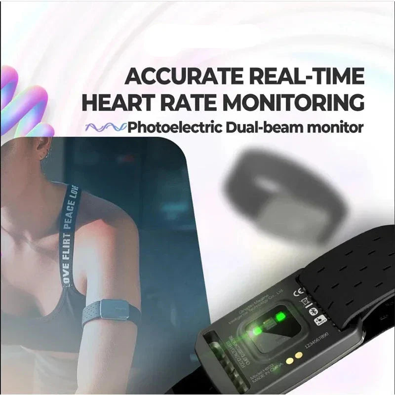 Heart Rate Monitor Armband Black