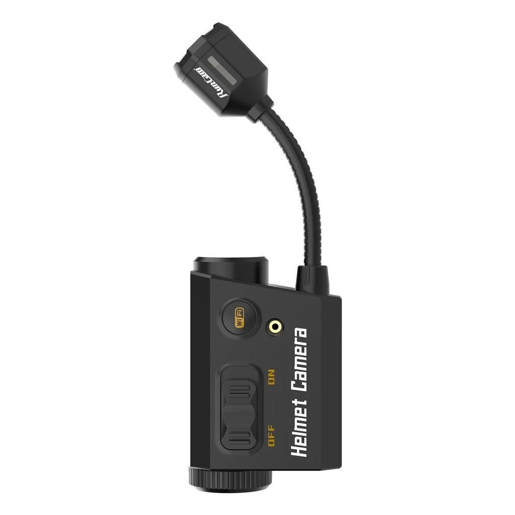 Helmet Face Mask Camera Built-in WiFi Black