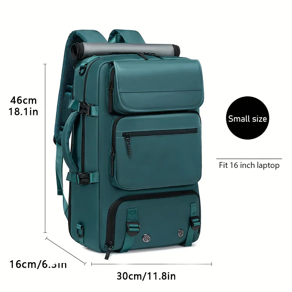 Fashionable 3-in-1 Travel Backpack Handbag Blue