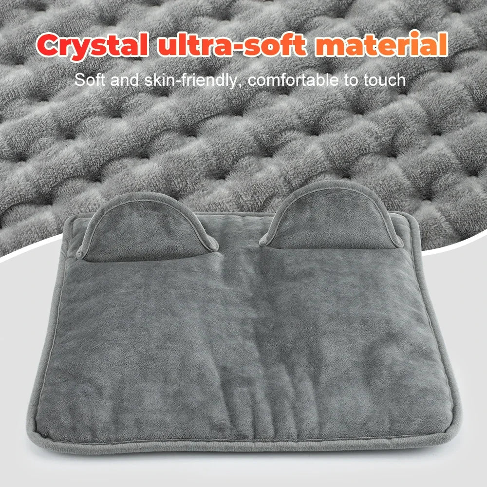 Electric Heated Foot Warming Mat – Soft Plush Washable Foot Heater